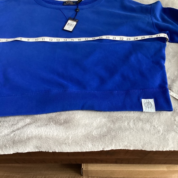 NWT Polo Ralph Lauren Sapphire crop sweatshirt size XL - Picture 7 of 10